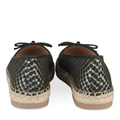 Espadrilles NOIR Femme Motif Uni A Enfiler
