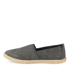 Espadrilles NOIR Femme Motif Uni A Enfiler