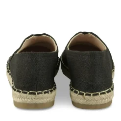 Espadrilles NOIR Femme Motif Uni A Enfiler