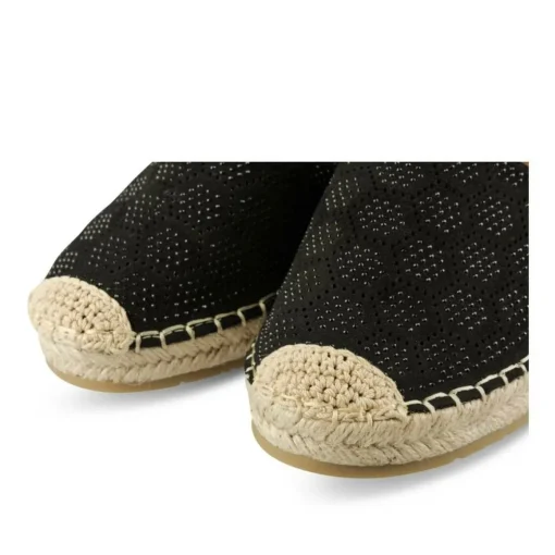 Espadrilles NOIR Femme Motif Paillettes A Enfiler