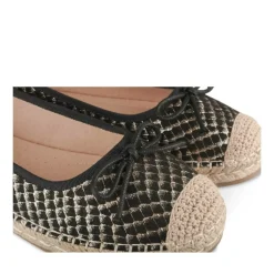 Espadrilles NOIR Femme Motif Uni A Enfiler