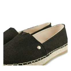 Espadrilles NOIR Femme Motif Uni A Enfiler