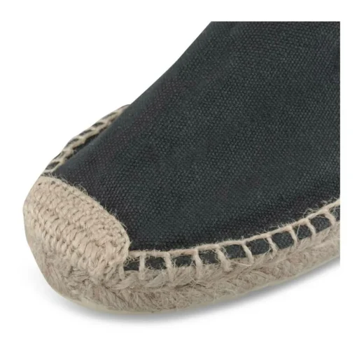 Espadrilles NOIR Femme Motif Uni A Enfiler