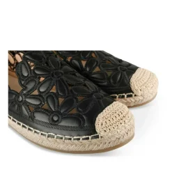 Espadrilles NOIR Femme Motif Uni A Enfiler