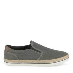 Espadrilles NOIR Homme Motif Uni A Enfiler