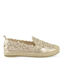 Espadrilles OR Femme Motif Fleuri A Enfiler