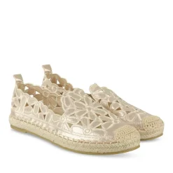 Espadrilles OR Femme Motif Fleuri A Enfiler