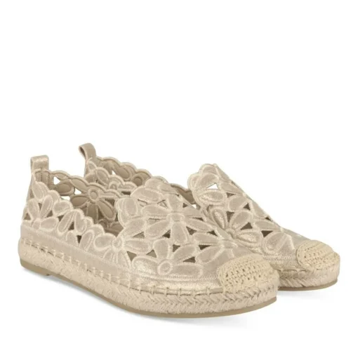 Espadrilles OR Femme Motif Uni A Enfiler