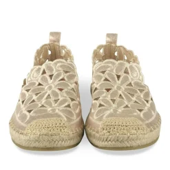 Espadrilles OR Femme Motif Fleuri A Enfiler