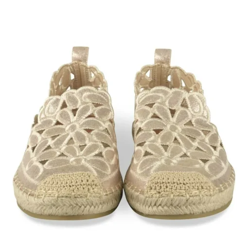 Espadrilles OR Femme Motif Fleuri A Enfiler
