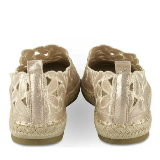 Espadrilles OR Femme Motif Fleuri A Enfiler