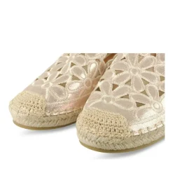 Espadrilles OR Femme Motif Fleuri A Enfiler