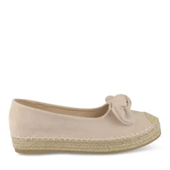 Espadrilles Plateforme BEIGE Femme Motif Uni A Enfiler