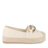 Espadrilles Plateforme BEIGE Femme Motif Uni A Enfiler