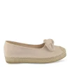 Espadrilles Plateforme BEIGE Femme Motif Uni A Enfiler