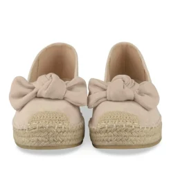 Espadrilles Plateforme BEIGE Femme Motif Uni A Enfiler