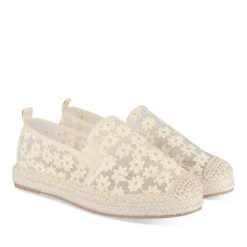 Espadrilles Plateforme BEIGE Femme Motif Uni A Enfiler