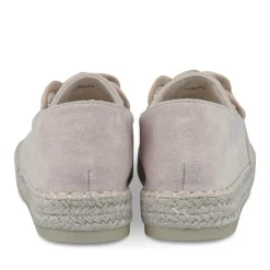 Espadrilles Plateforme BEIGE Femme Motif Chaîne A Enfiler