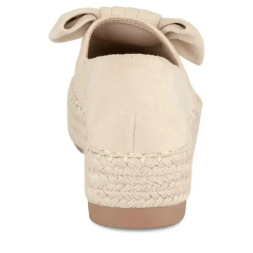 Espadrilles Plateforme BEIGE Femme Motif Uni A Enfiler