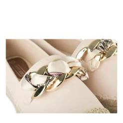 Espadrilles Plateforme BEIGE Femme Motif Uni A Enfiler