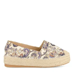 Espadrilles Plateforme BLEU Femme Motif Uni A Enfiler