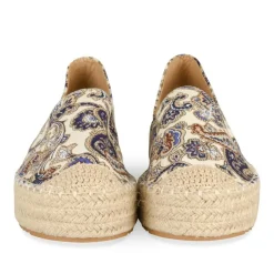 Espadrilles Plateforme BLEU Femme Motif Uni A Enfiler