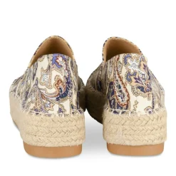 Espadrilles Plateforme BLEU Femme Motif Uni A Enfiler