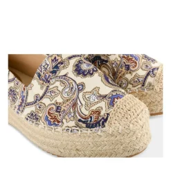Espadrilles Plateforme BLEU Femme Motif Uni A Enfiler