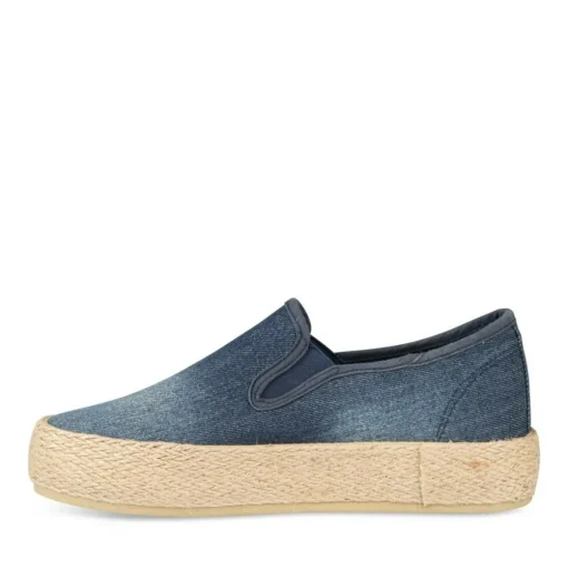 Espadrilles Plateforme JEANS Femme A Enfiler