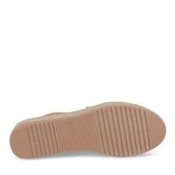 Espadrilles Plateforme MARRON Femme Motif Chaîne A Enfiler
