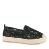 Espadrilles Plateforme NOIR Femme Motif Uni A Enfiler