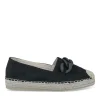 Espadrilles Plateforme NOIR Femme Motif Chaîne A Enfiler