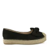 Espadrilles Plateforme NOIR Femme Motif Uni A Enfiler