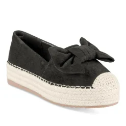 Espadrilles Plateforme NOIR Femme Motif Uni A Enfiler
