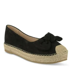 Espadrilles Plateforme NOIR Femme Motif Uni A Enfiler