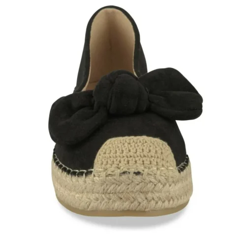 Espadrilles Plateforme NOIR Femme Motif Uni A Enfiler
