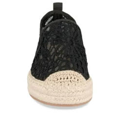 Espadrilles Plateforme NOIR Femme Motif Uni A Enfiler