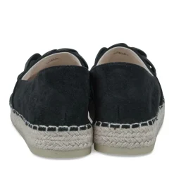 Espadrilles Plateforme NOIR Femme Motif Chaîne A Enfiler