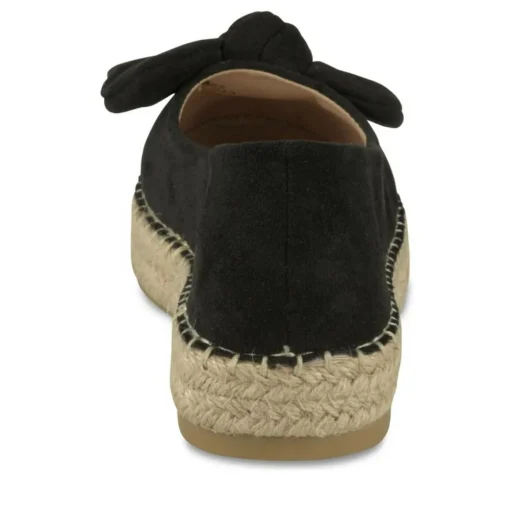 Espadrilles Plateforme NOIR Femme Motif Uni A Enfiler