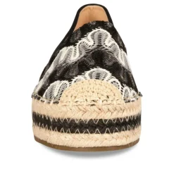 Espadrilles Plateforme NOIR Femme A Enfiler