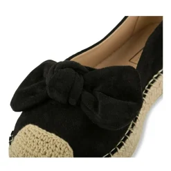 Espadrilles Plateforme NOIR Femme Motif Uni A Enfiler