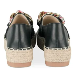 Espadrilles Plateforme NOIR Femme A Enfiler