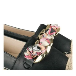 Espadrilles Plateforme NOIR Femme A Enfiler