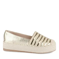 Espadrilles Plateforme OR Femme Motif Rayures A Enfiler