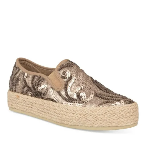 Espadrilles Plateforme OR Femme A Enfiler