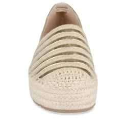 Espadrilles Plateforme OR Femme Motif Rayures A Enfiler