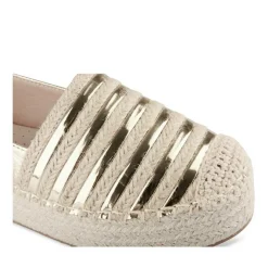 Espadrilles Plateforme OR Femme Motif Rayures A Enfiler