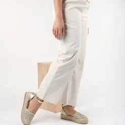 Espadrilles Plateforme OR Femme Motif Uni A Enfiler