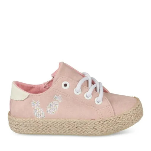 Espadrilles ROSE Fille Motif Uni