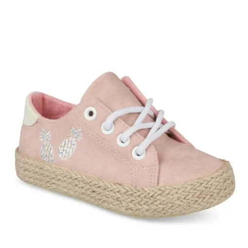 Espadrilles ROSE Fille Motif Uni